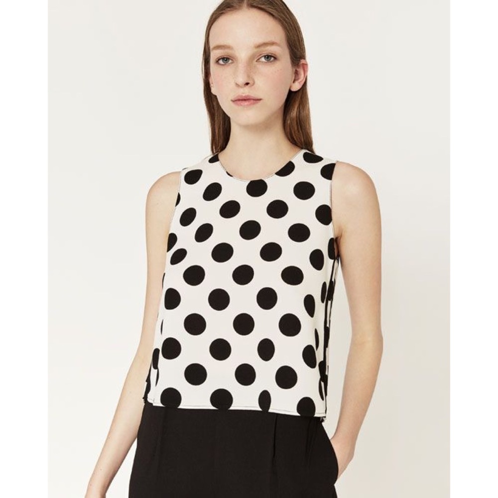 Zara Polka Dot sleeveless top size XS